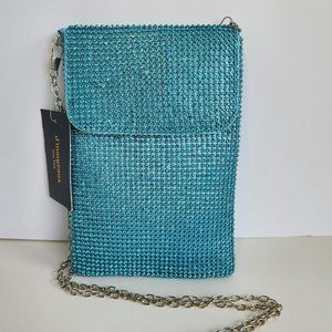 D'Margeaux NewYork Crystal Evening Bag - Light Blue